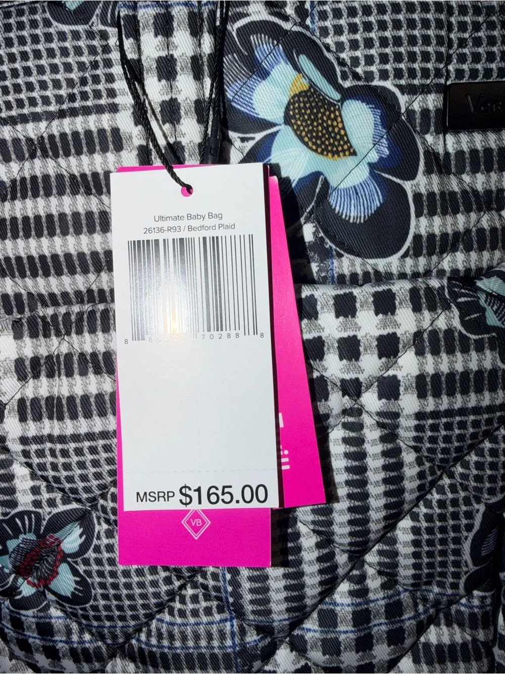 Vera Bradley Performance Twill Ultimate Baby Bag NWT Bedford Plaid